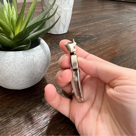 Sterling Silver 925 Multi Gemstone Moonstone Garnet Amethyst Kyanite Pendant - Picture 5 of 10